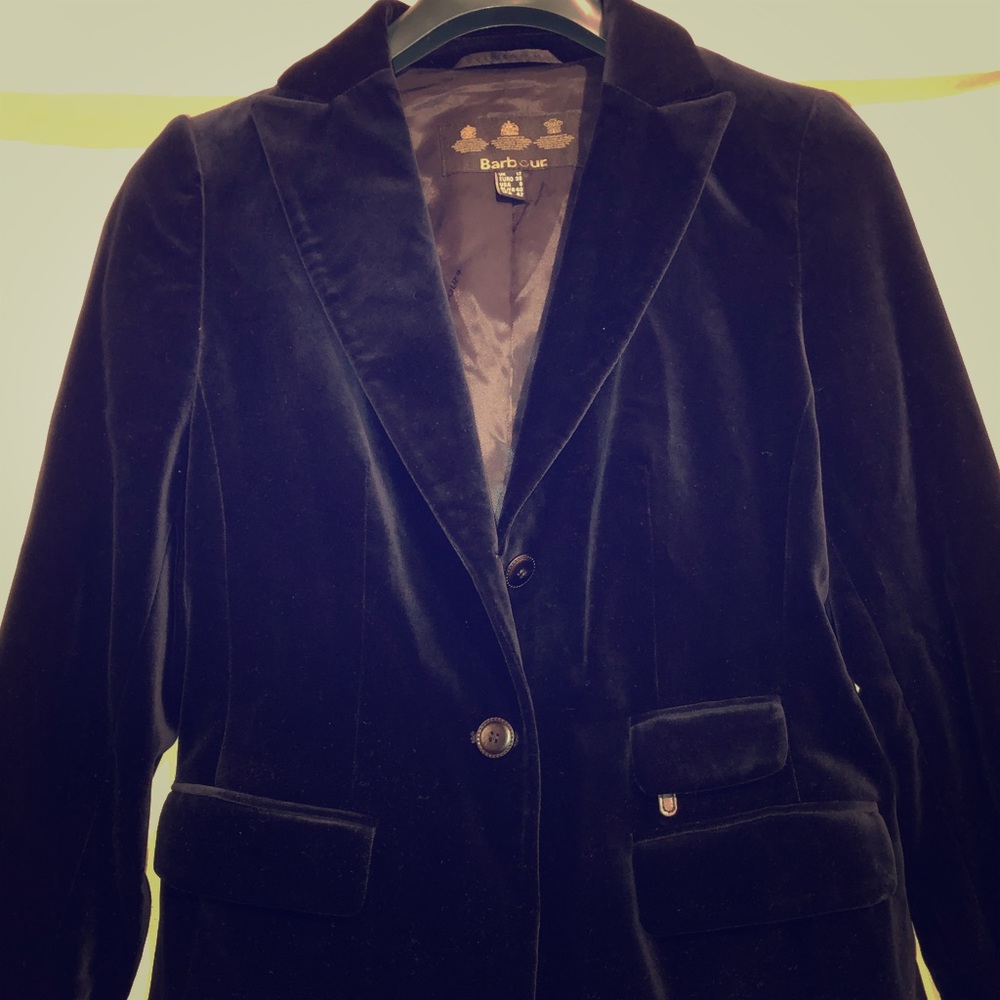 Velvet jacket -UK sized